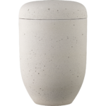 Moderne Urne mit Natur-Oberfläche "warmer Beton"